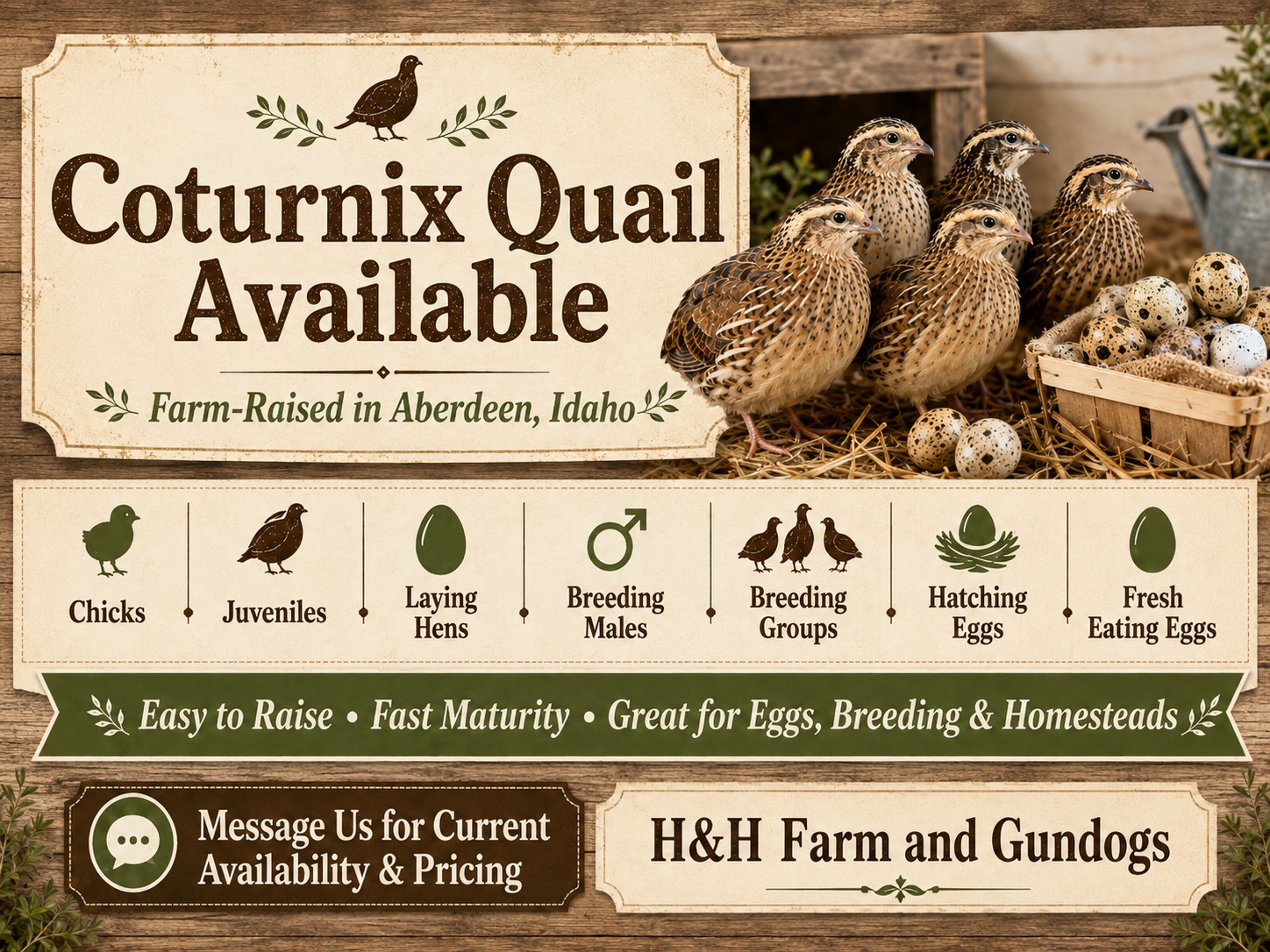 Corturnix Quail